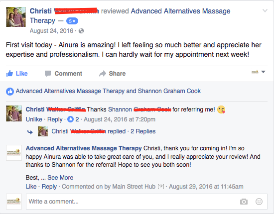 advance alternatives massage in tallahassee review from client